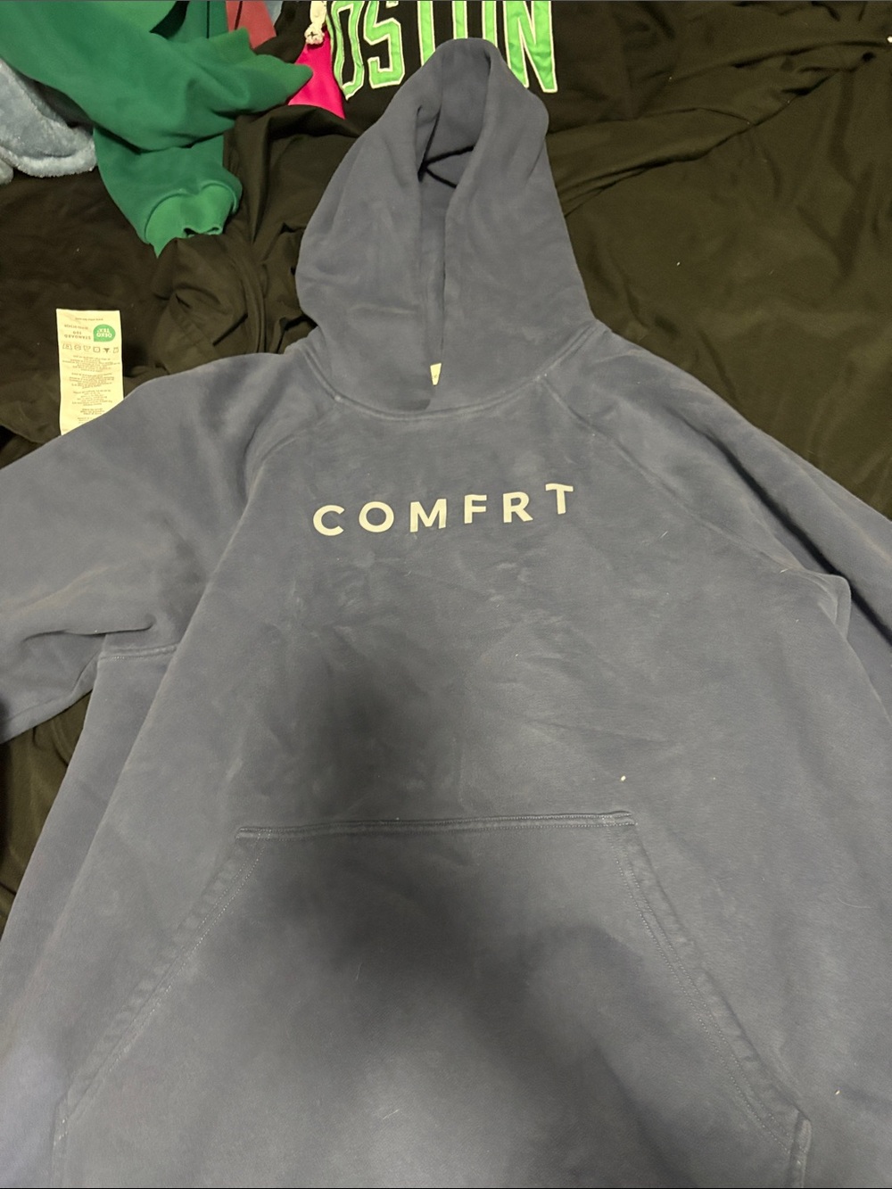 COMFRT Women's Navy Blue Pullover Hoodie